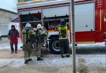 Проведение (учебных) тренировок по обеспечению пожарной безопасности в ЖКС №15 (г.Буйнакск)